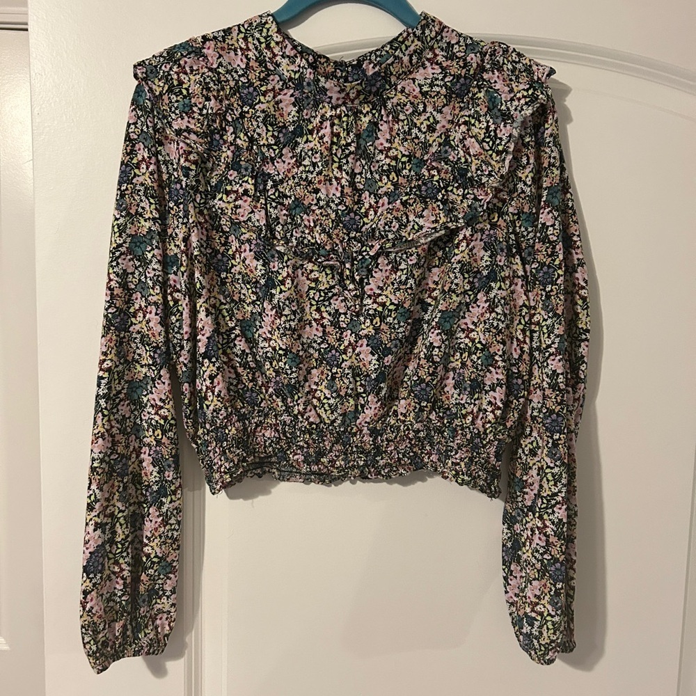 Wild Fable (Target) Floral Long Sleeve Women's Top size L